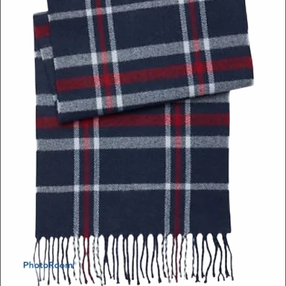 PRONTO Uomo Blue Plaid Scarf